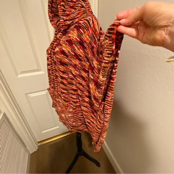 Women’s Poncho Oversized Multicolor Chenille Soft One Size Cozy Hood NEW* NWOT - Picture 8 of 14